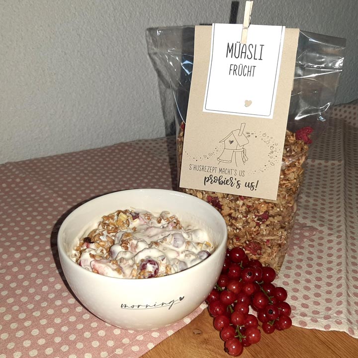 Kuppelwieser Früchte Müesli mit Johannisbeeren