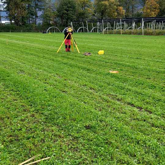 Beerenanlage erweitern ausmessen