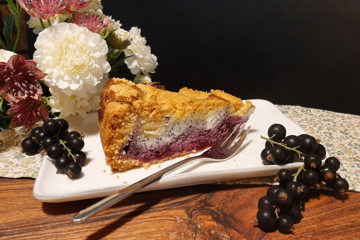 Cassis Quark Streusel Kuchen